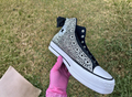 Customized Rhinestone/Bling High Top Converse