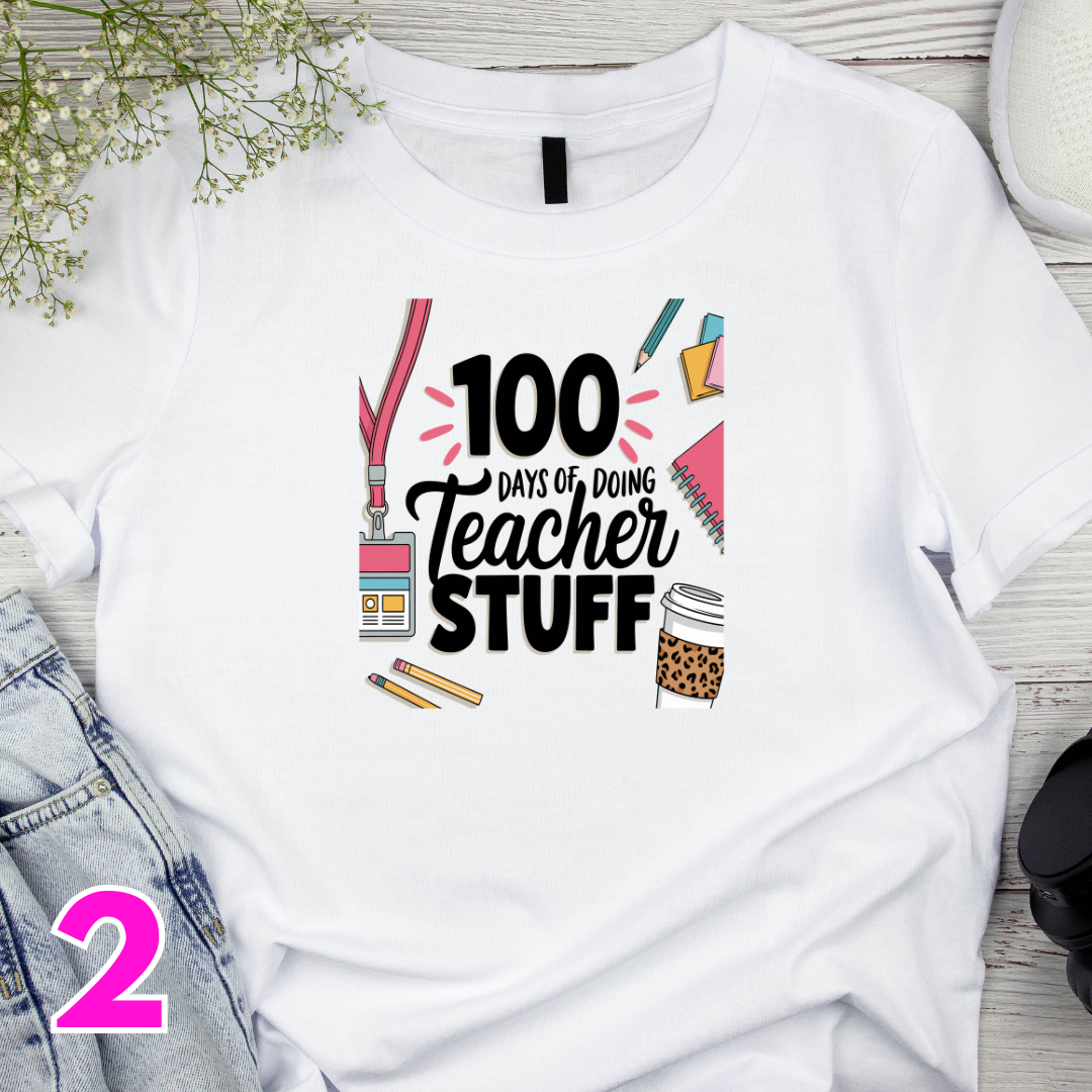 Kids 100 Days of School Shirts