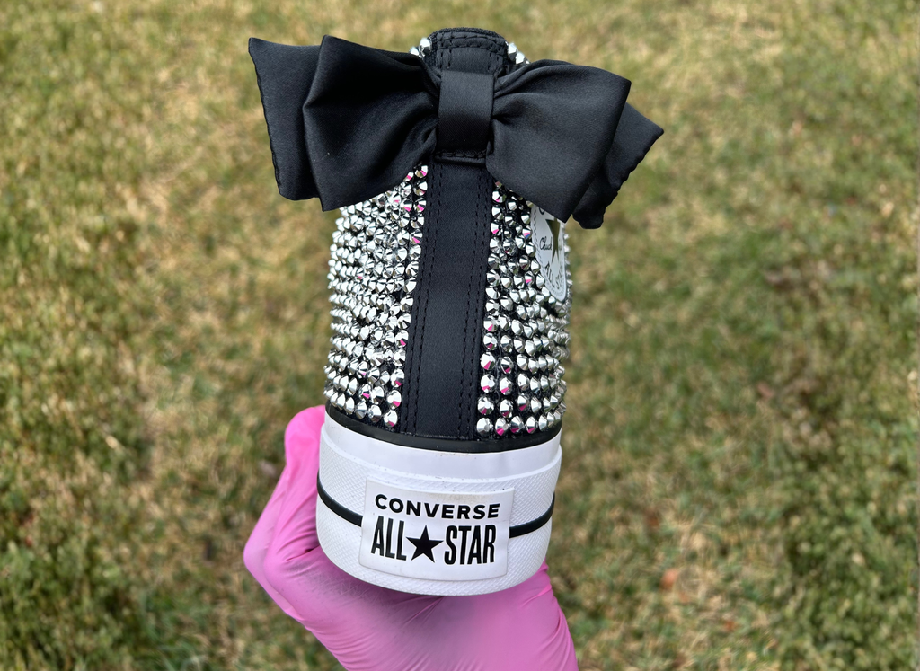 Customized Rhinestone/Bling High Top Converse