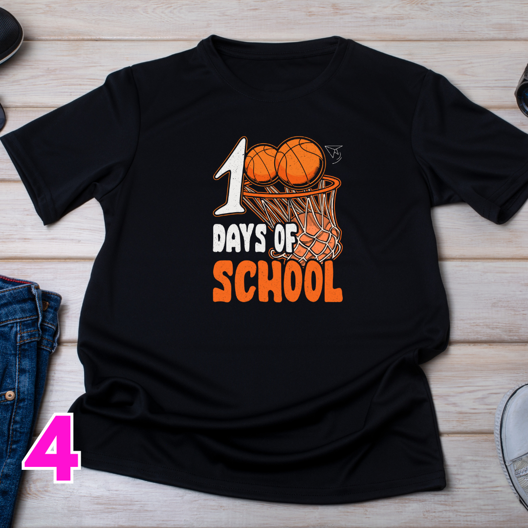Kids 100 Days of School Shirts
