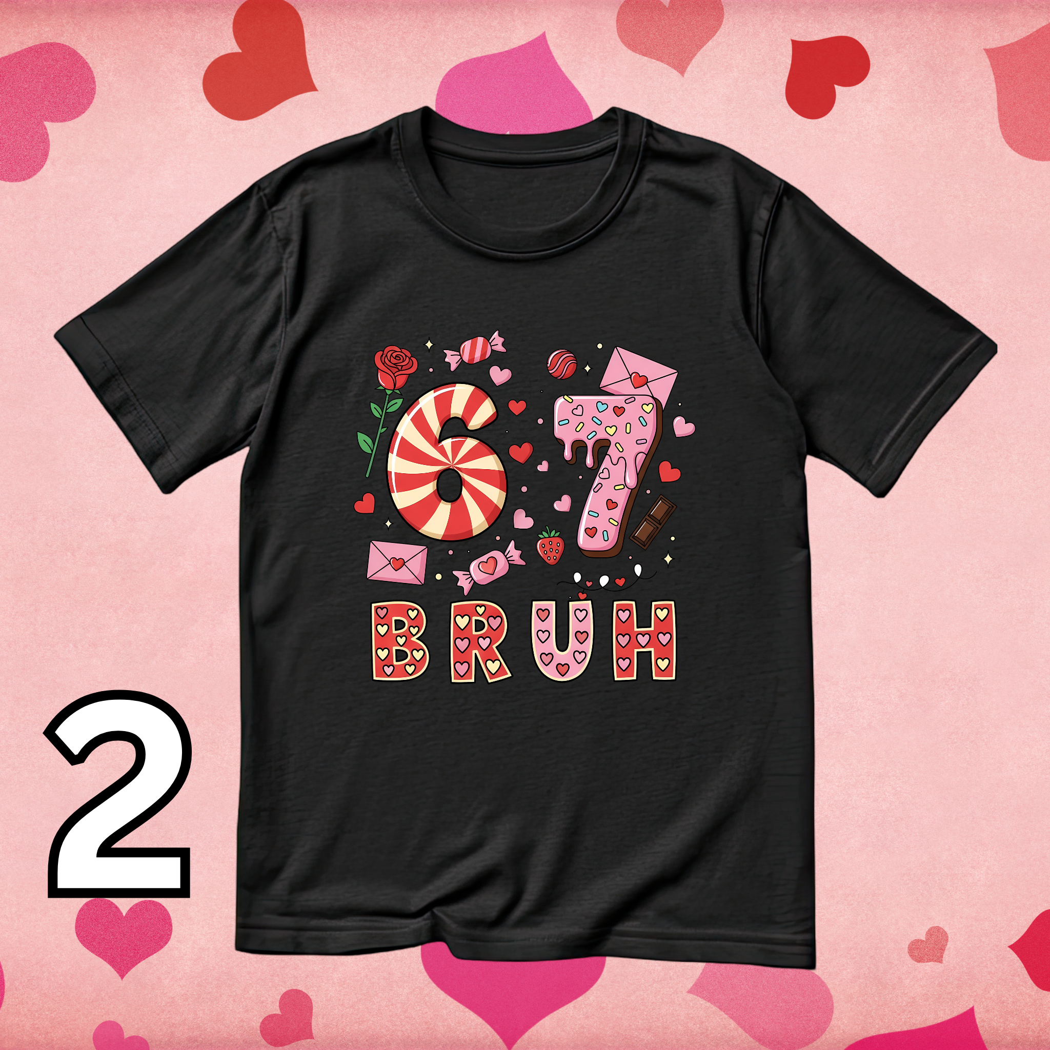 Kids 67 Valentine T-Shirts