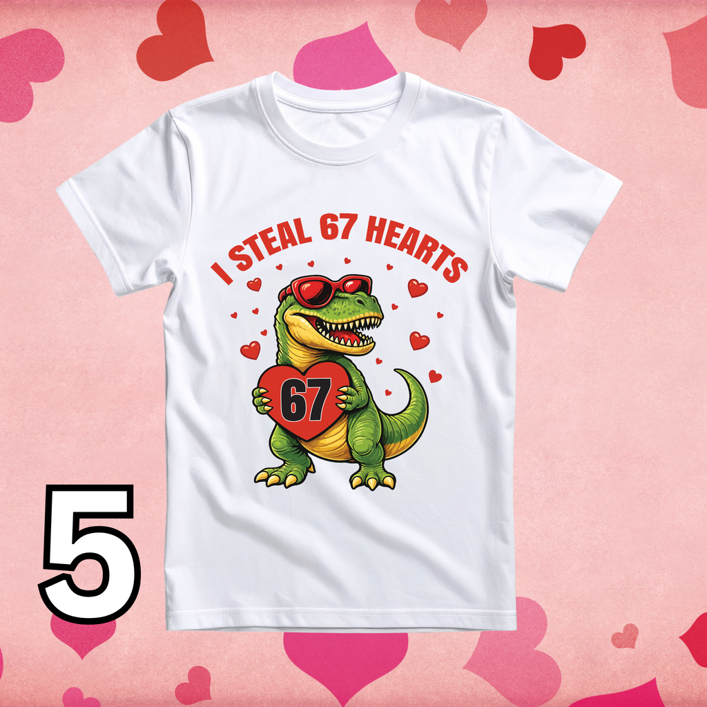 Kids 67 Valentine T-Shirts