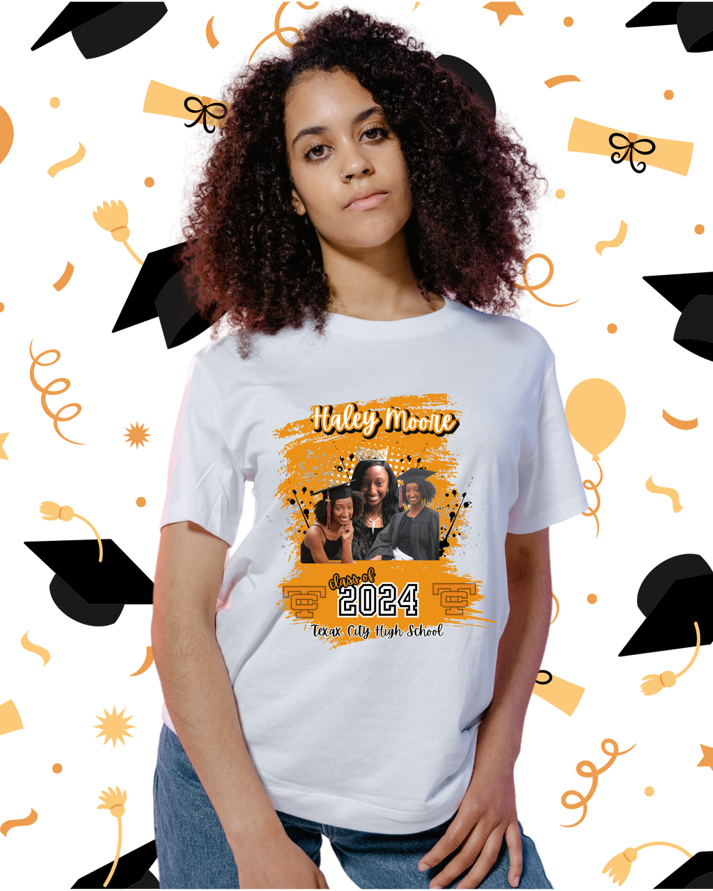 Customized Graduation Shirt (Center)