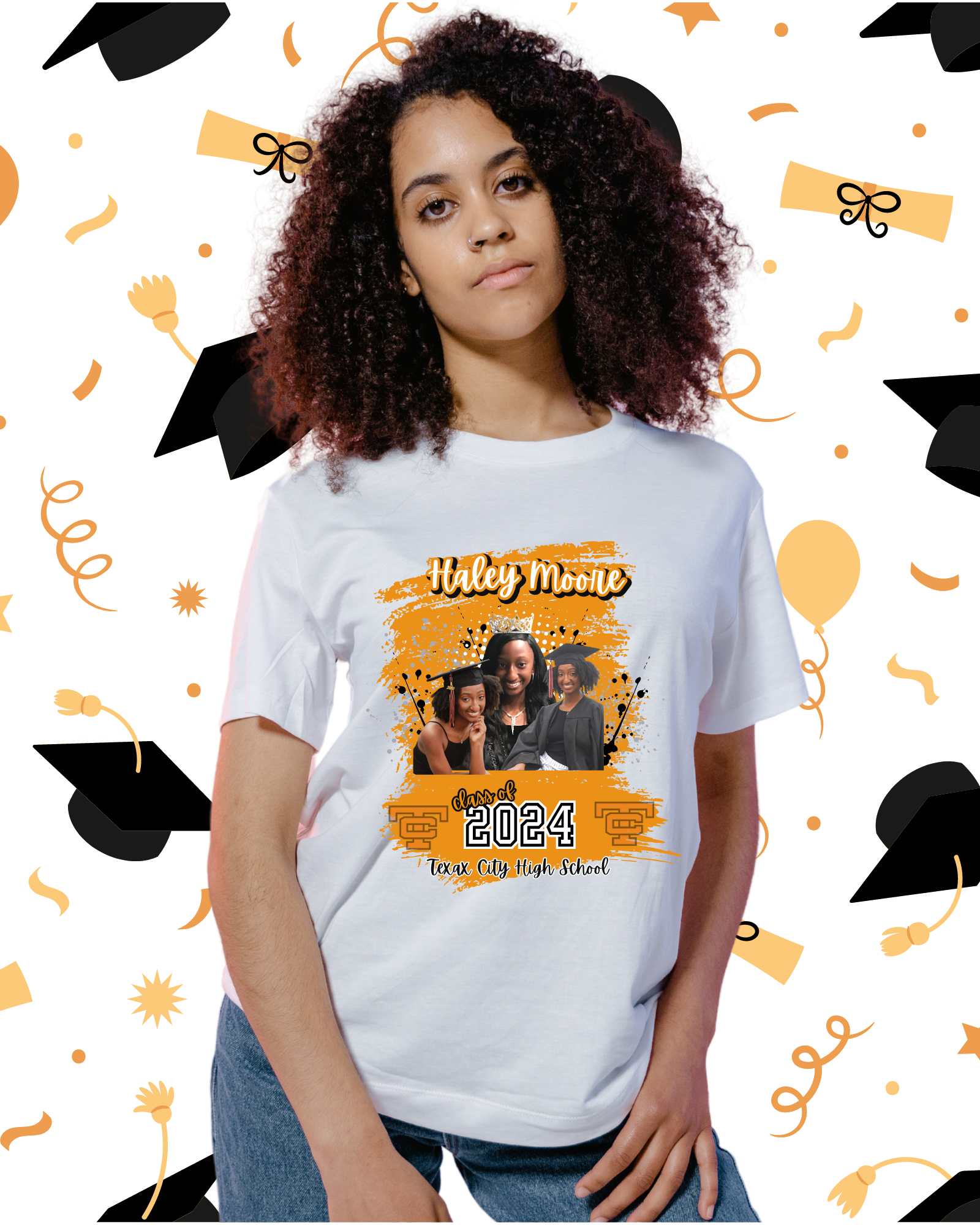 Customized Graduation Shirt (Center)