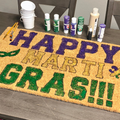 Coir Door Mat- HAPPY MARTI GRAS!!!