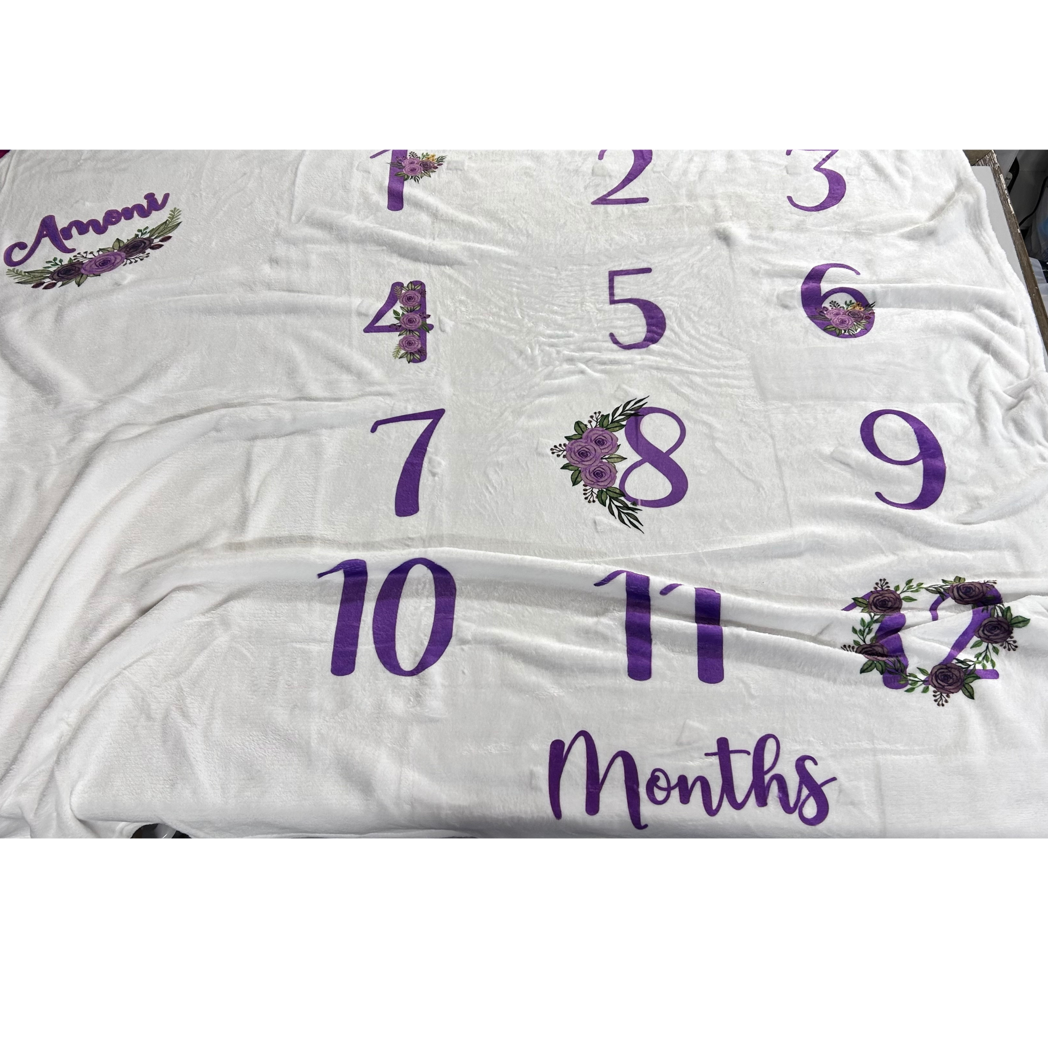 Milestone Baby Blanket