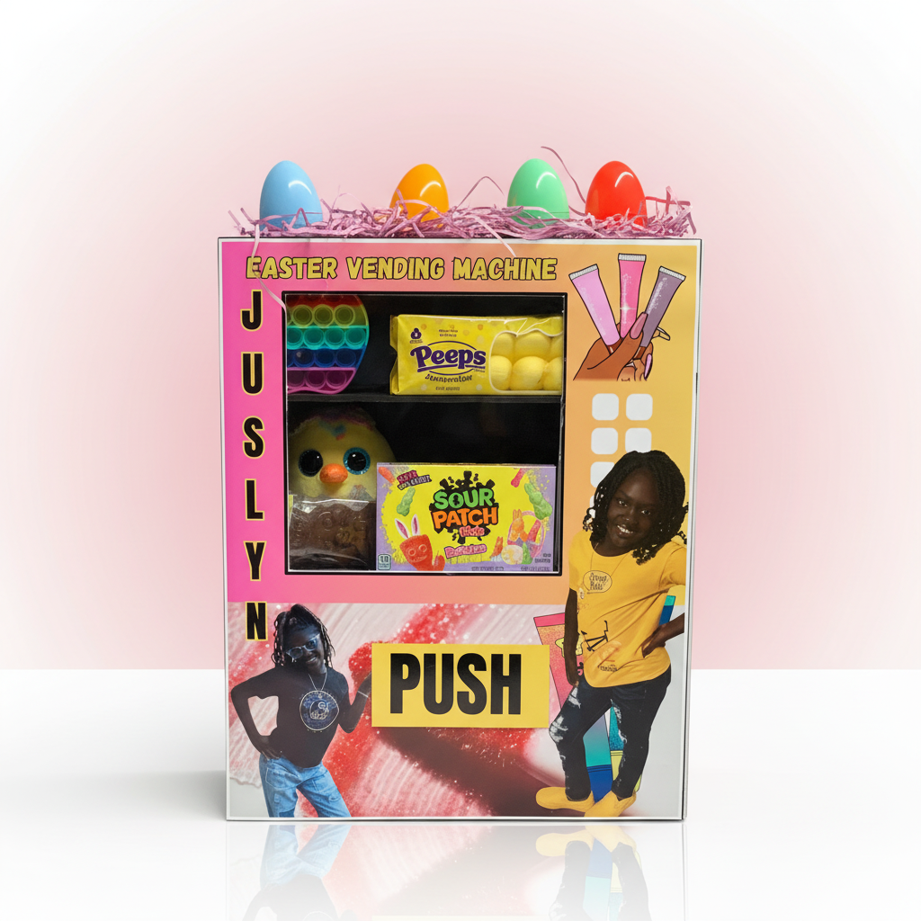 Customized Easter Vending Machine Mockup