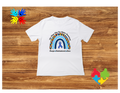 We wear blue for autism t-shirt
