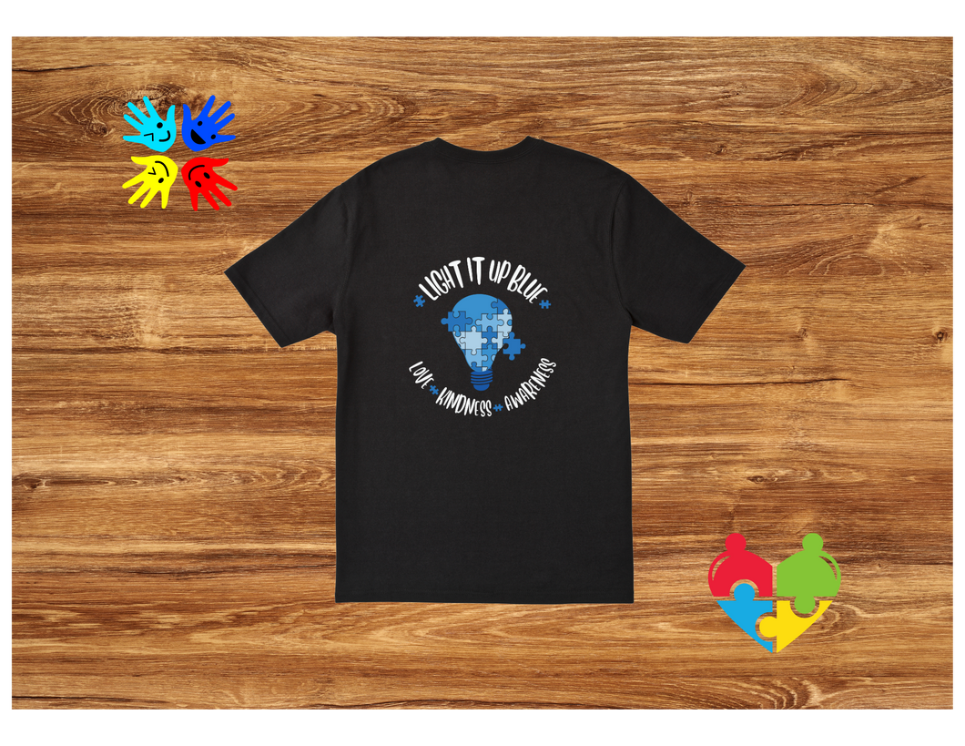 Light it up blue t-shirt