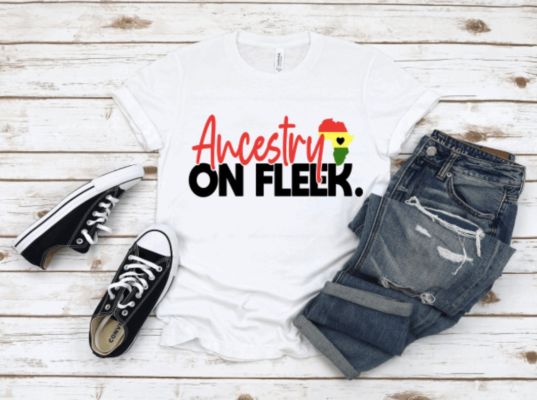 Ancestry on fleek black history shirt